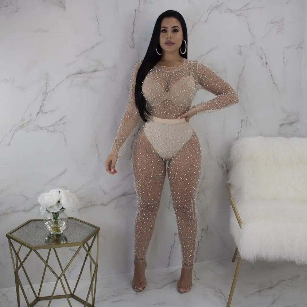 BKLD Mesh Sheer Bodysuit Rompers