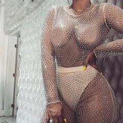 BKLD Mesh Sheer Bodysuit Rompers