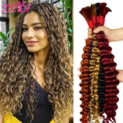 Human Braiding Hair Bulk for Boho Braids No Weft Virgin Human Hair Extensions for Braiding  Bohemian Braids Human Hair