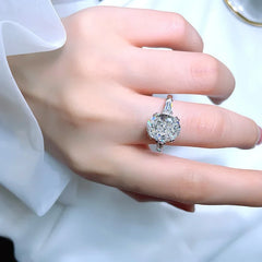 Classic Carbon Diamond Ring