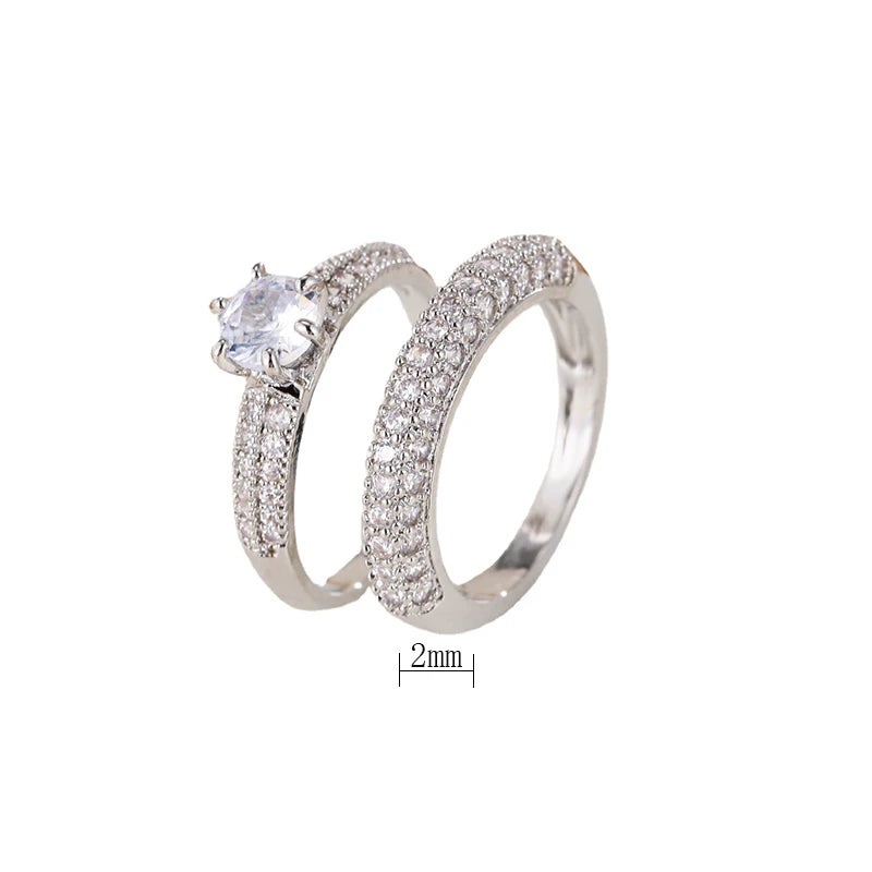 Luxury Zircon Eternity Band Rings