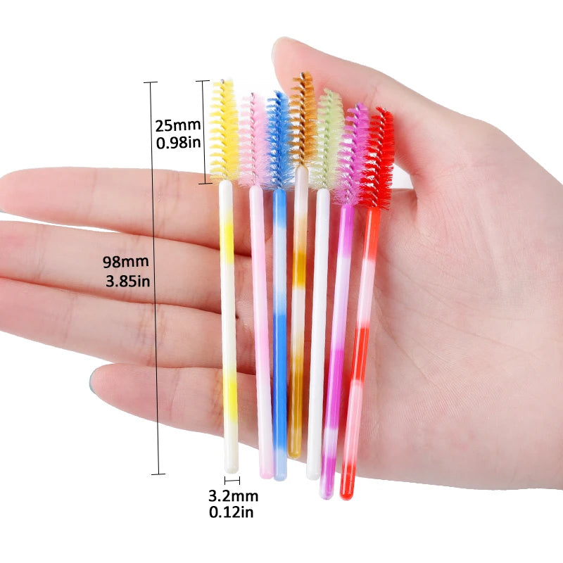 Eyelash, Eyebrow Brushes, Comb Disposable Mascara Wand, Eyelashes Extension Supplies.