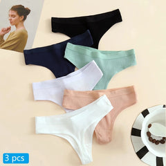 3Pcs/Lot Women's Panties, Cotton Underwear